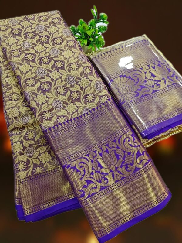 ELITE DHARMAVARAM TISSUE BRIDAL WEDDING SILK SAREES