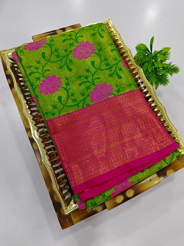 ELITE DHARMAVARAM TISSUE BRIDAL WEDDING SILK SAREES