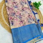 ELITE PREMIUM QUALITY - DIGITAL SOFTY COPPER ZARI SILK SAREES