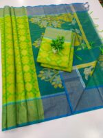 Chanderi Pochampally silkcotton Sarees - Image 2