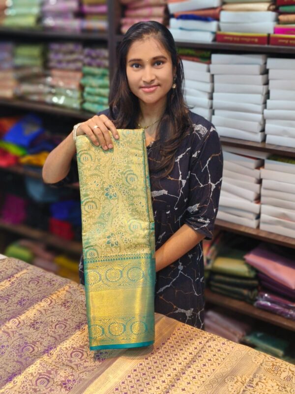 ELITE DHARMAVARAM TISSUE BRIDAL WEDDING SILK SAREES