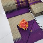 Checked Kalyani cotton saree/Lata Gadwal Paithani