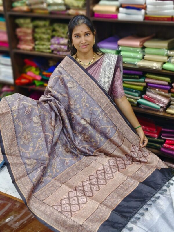 Premium Kalamkari Tussar Silk Sarees