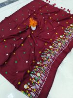 EMBROIDERY KADHI COTTON SAREES. FEEL GOOD MATERIAL FOR HOT SUMMER - Image 2