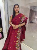 EMBROIDERY KADHI COTTON SAREES. FEEL GOOD MATERIAL FOR HOT SUMMER - Image 3