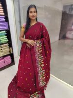 EMBROIDERY KADHI COTTON SAREES. FEEL GOOD MATERIAL FOR HOT SUMMER