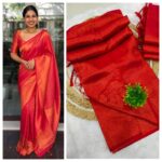 Premium COPPER SOFTY Kubera Pattu Sarees - Image 3