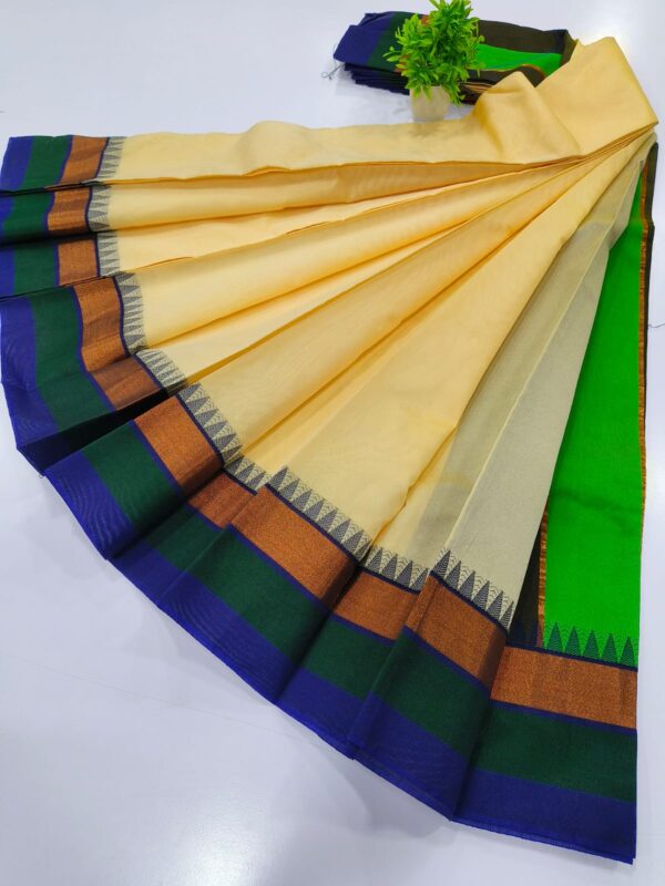 Premium Korvai Kottanchi Silkcotton sarees