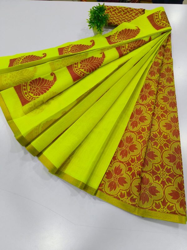 Premium Korvai Kottanchi Silkcotton sarees