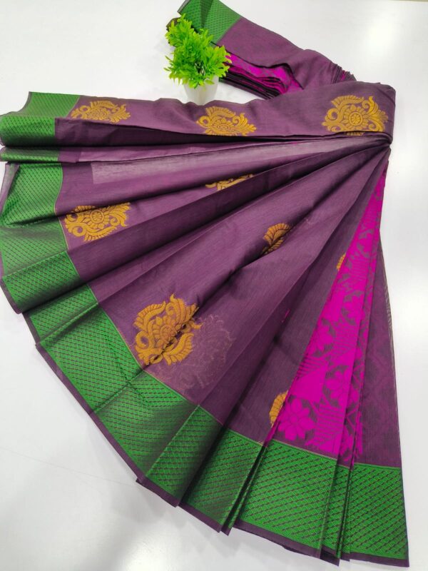 Premium Korvai Kottanchi Silkcotton sarees