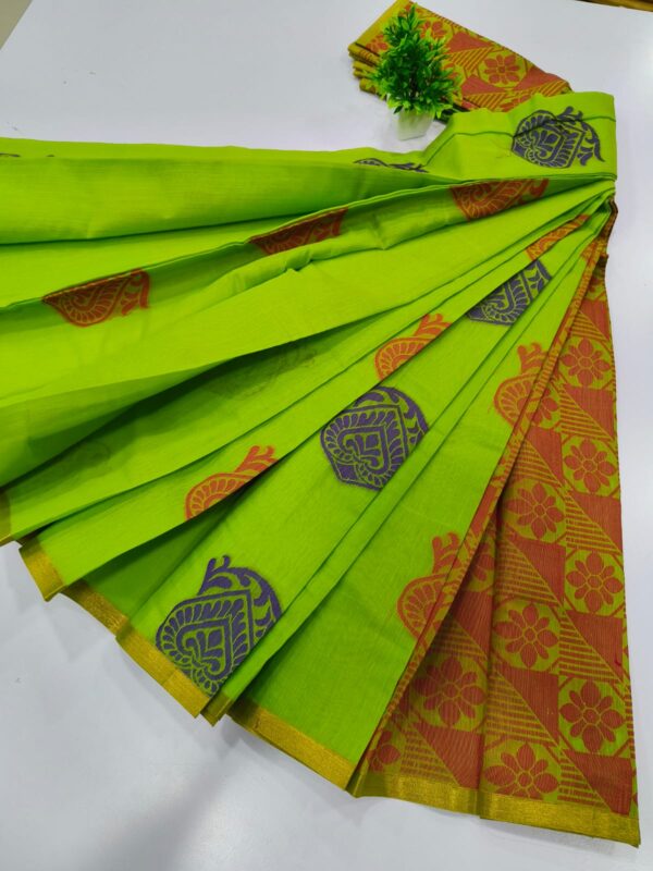 Premium Korvai Kottanchi Silkcotton sarees