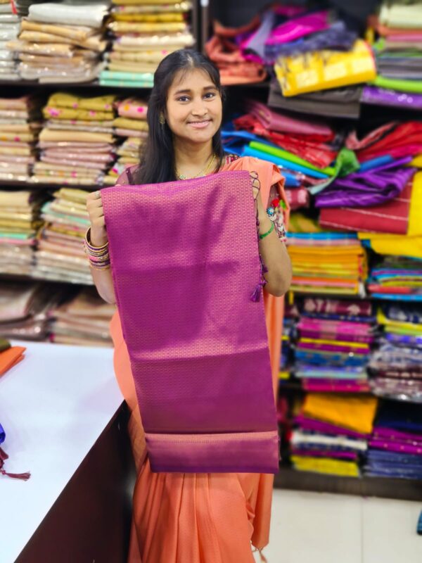 Premium COPPER SOFTY Kubera Pattu Sarees