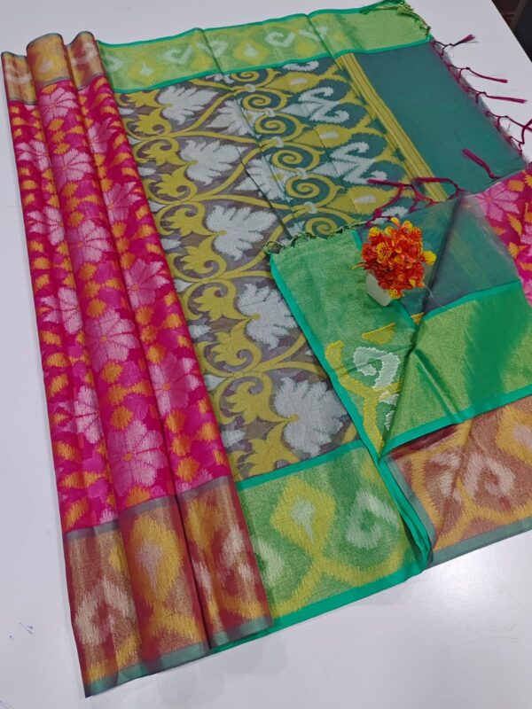 Chanderi Pochampally silkcotton Sarees