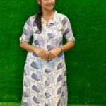 Stylish casual printed office wear kurthi