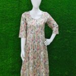 Premium Cotton anarkali kurtis