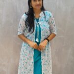 Floral Georgette Anarkali Kurtis