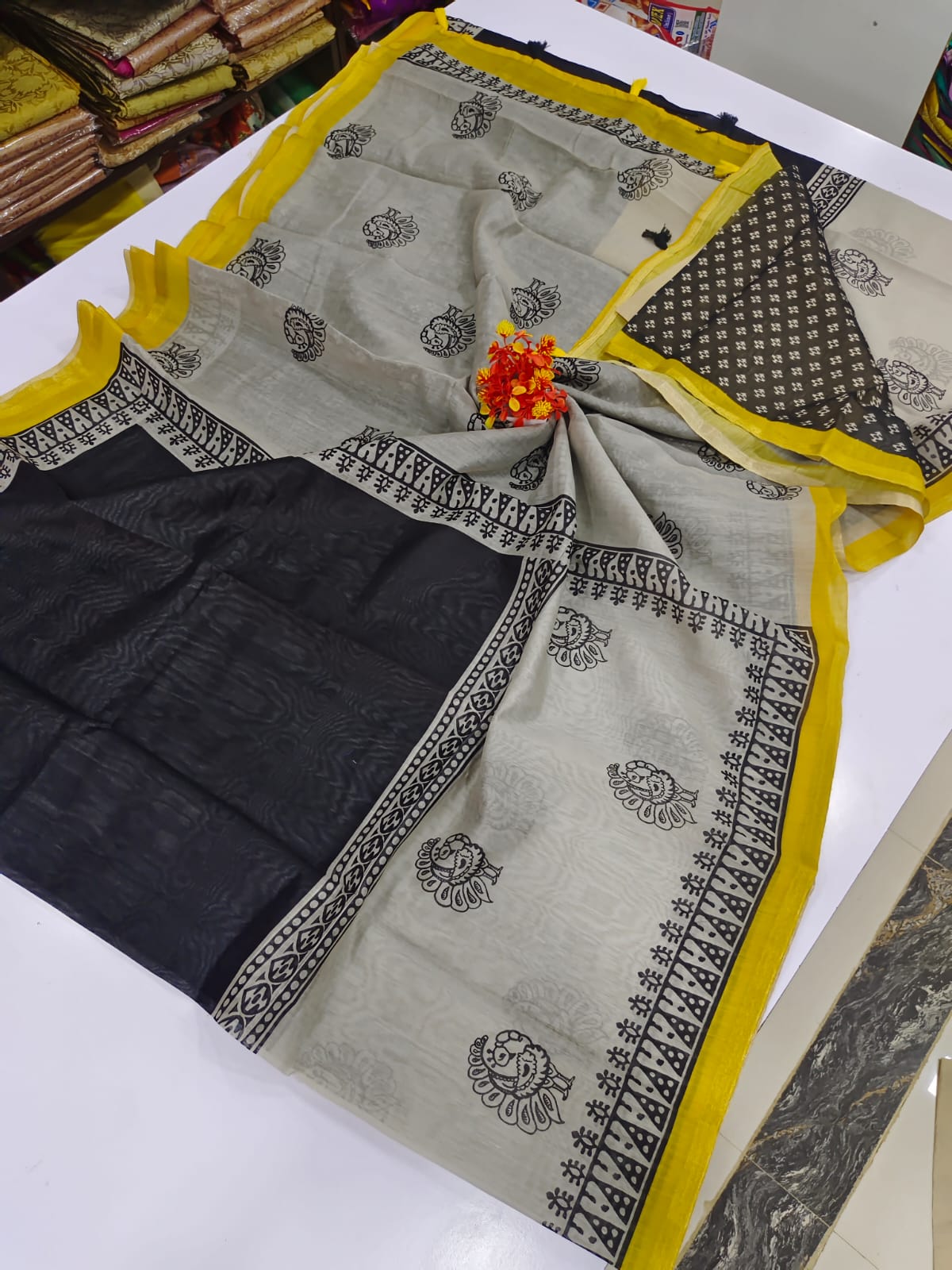 WhatsApp Image 2025-04-16 at 11.22.42 AM (1) PREMIUM CHANDERI COTTON SAREES - Image 1