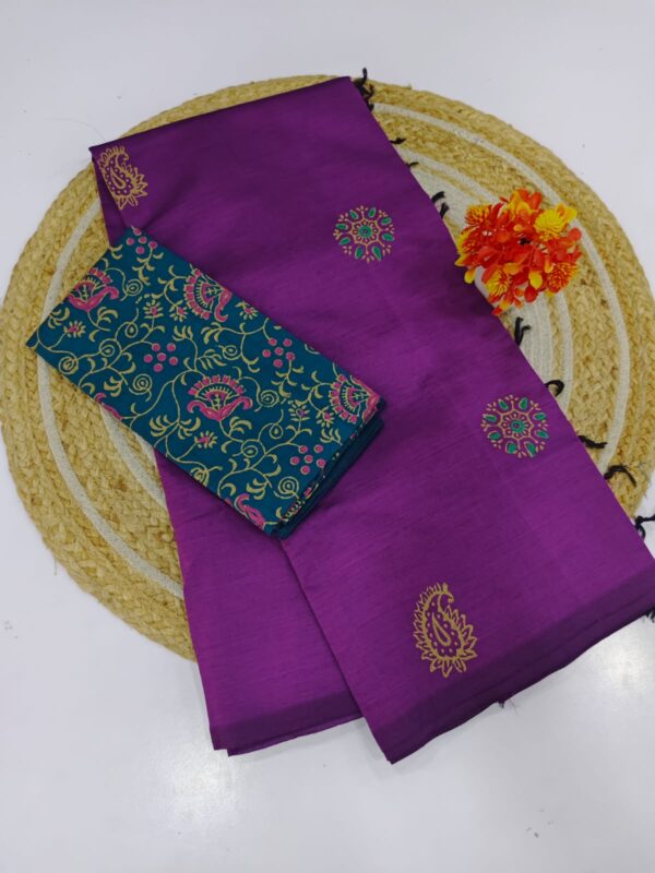 Authentic Southcotton handblock Printed Saree