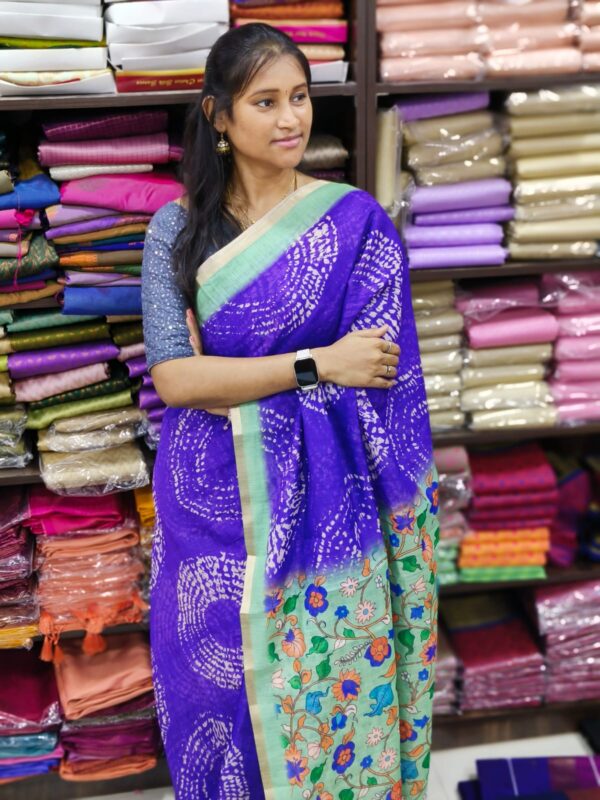 Linen jute cotton sarees