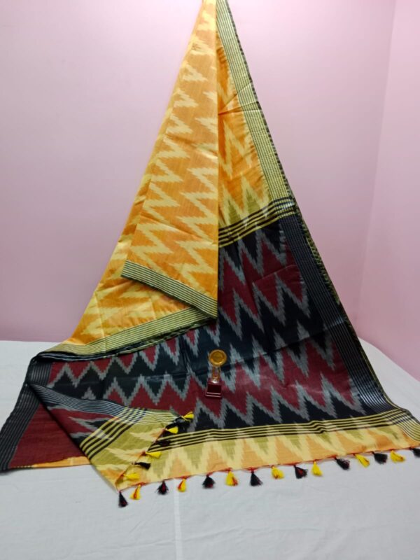 IKKAT LINEN COTTON SAREES