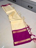 Shalini mam Celebrity Inspired Banarasi Malai Ultra Soft Silk Saree - Image 6
