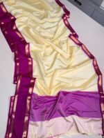 Shalini mam Celebrity Inspired Banarasi Malai Ultra Soft Silk Saree - Image 5