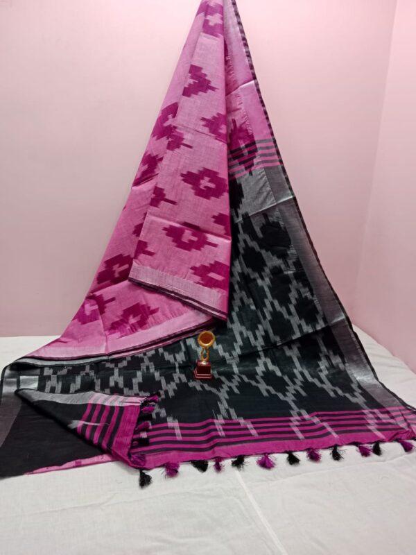 IKKAT LINEN COTTON SAREES