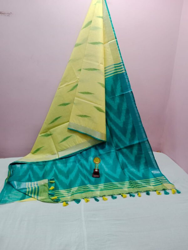 IKKAT LINEN COTTON SAREES