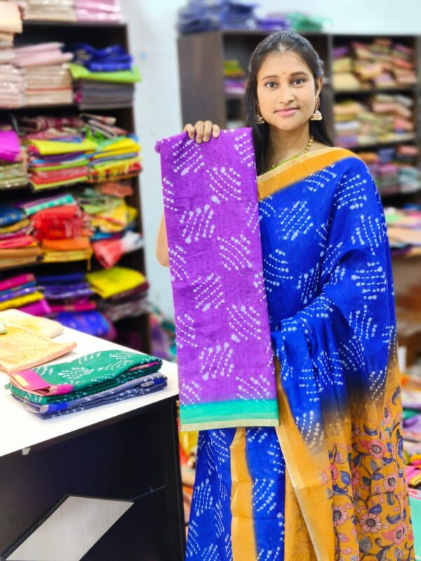Linen jute cotton sarees
