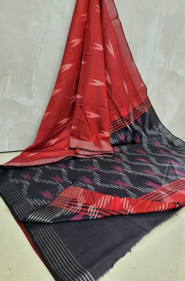 IKKAT LINEN COTTON SAREES