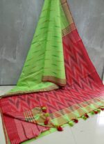 IKKAT LINEN COTTON SAREES - Image 2