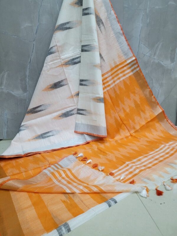 IKKAT LINEN COTTON SAREES