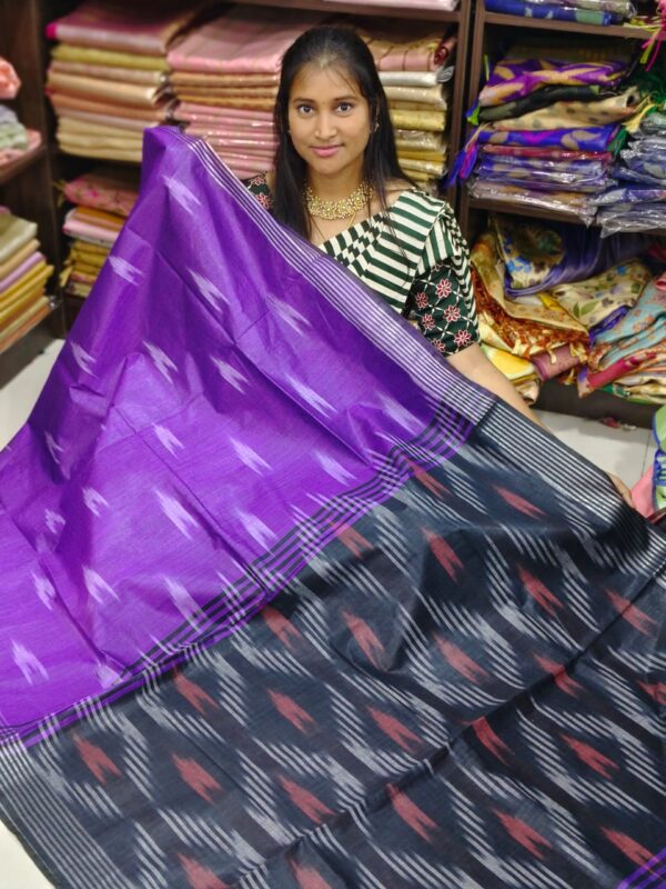 IKKAT LINEN COTTON SAREES