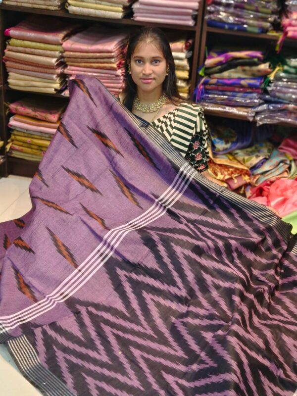 IKKAT LINEN COTTON SAREES