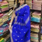 Maheswari Silk Cotton Sarees ( Royal Blue )