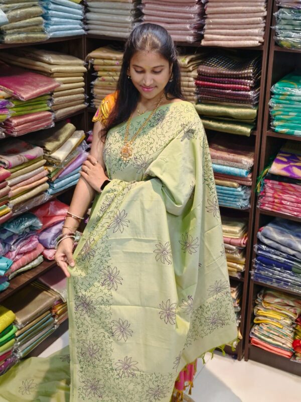 Authentic Southcotton handblock Printed Saree