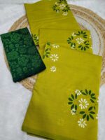 Authentic Southcotton handblock Printed Saree - Image 3