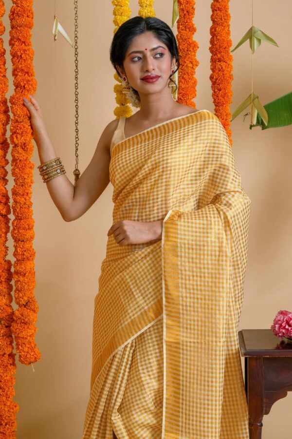 Kerala Onam Zari Kattam Saree