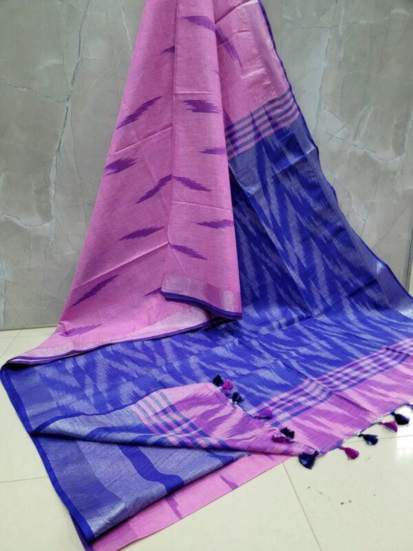 IKKAT LINEN COTTON SAREES