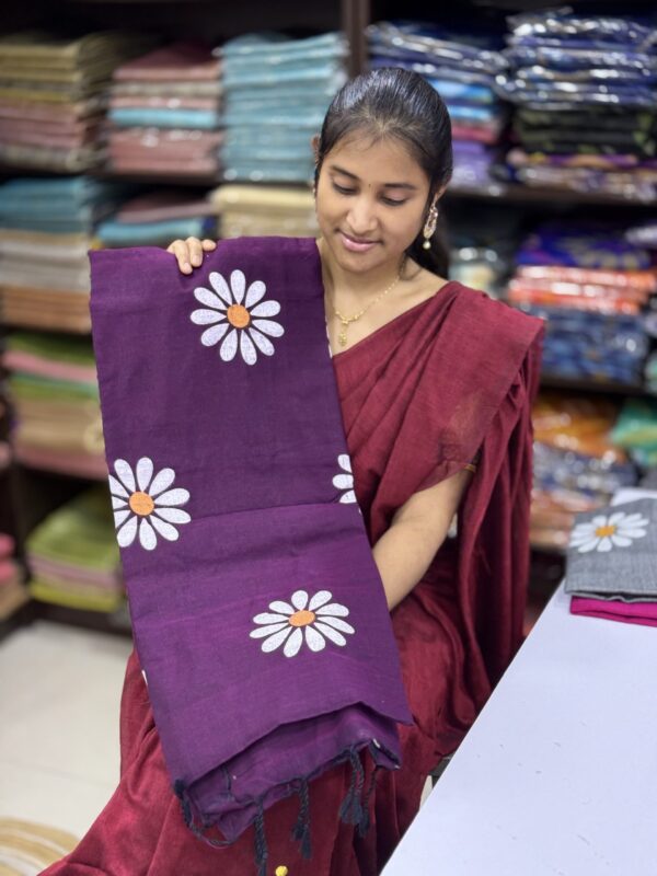 Sun Flower Khadi Cotton Sarees