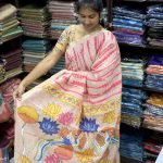 Linen jute cotton sarees