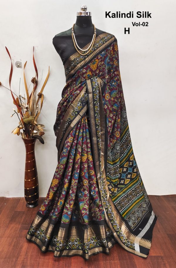 Authentic Kalamkari Silk Saree