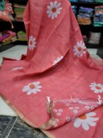Linen jute cotton sarees - Image 2