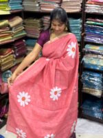 Linen jute cotton sarees