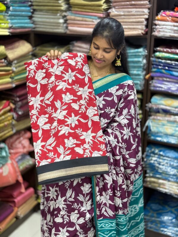 Authentic Mangalagiri Cotton  Saree