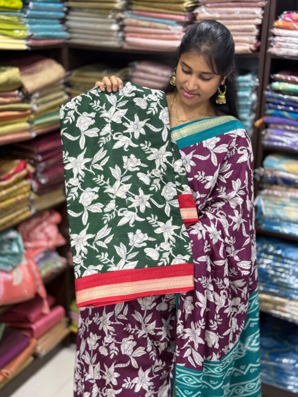 Authentic Mangalagiri Cotton  Saree