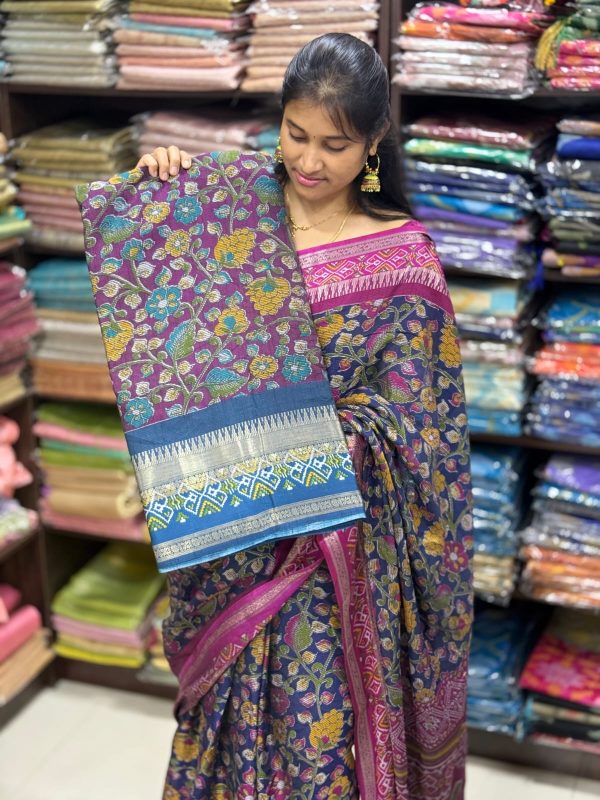Authentic Kalamkari Silk Saree