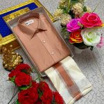 Men's Combo Set: Pattu Shirt and Dhothi