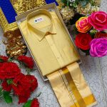 Men's Combo Set: Pattu Shirt and Dhothi