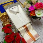 Men's Combo Set: Pattu Shirt and Dhothi